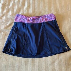 Athleta Girl Size S/7 Navy Tennis Skort